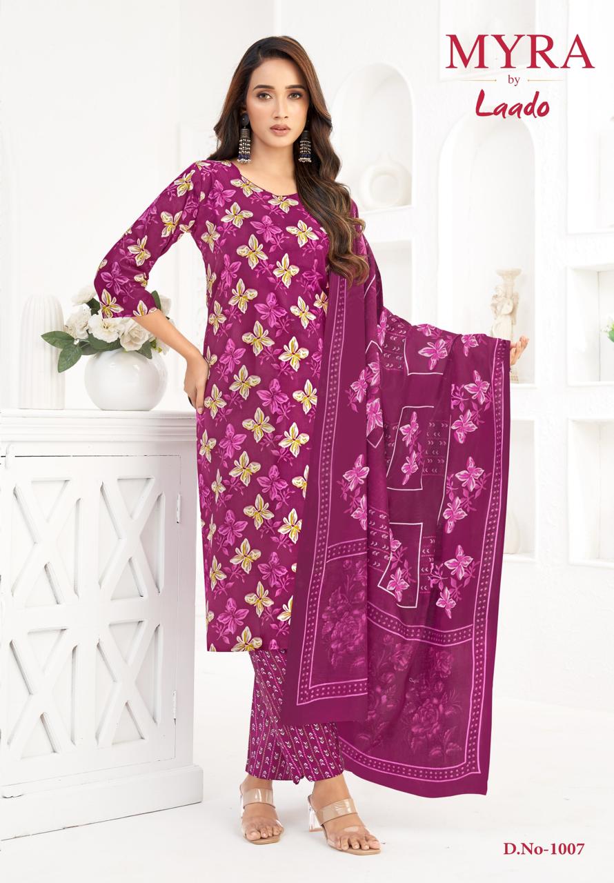 Cotton Trendz Vol 1 Myra Laado Readymade Pant Style Suits Wholesaler Gujarat