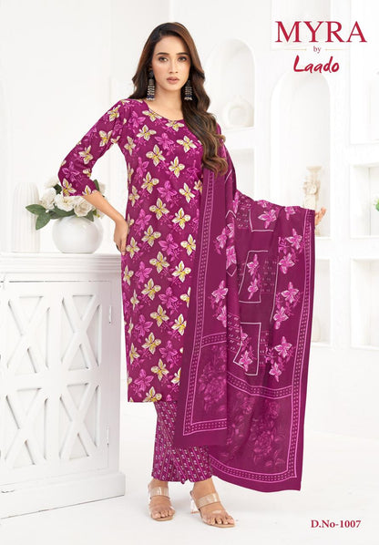 Cotton Trendz Vol 1 Myra Laado Readymade Pant Style Suits Wholesaler Gujarat