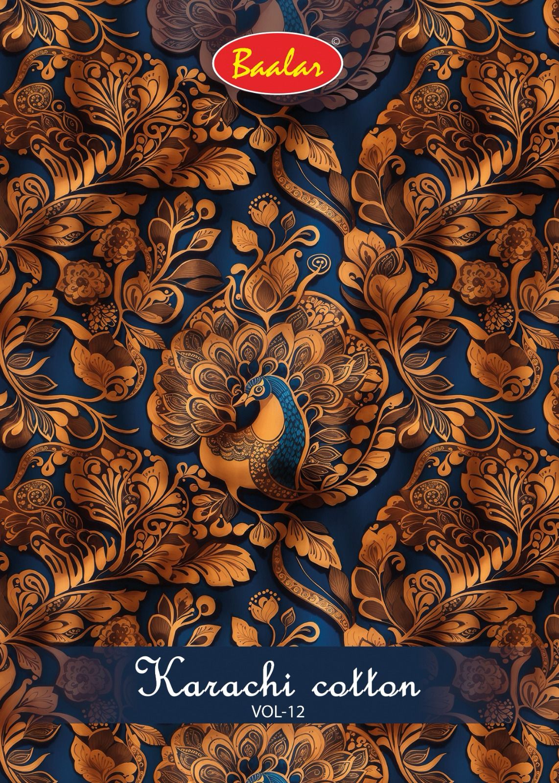 कॉटन वॉल्यूम 12 बालर लॉन कराची सलवार सूट थोक मूल्य
