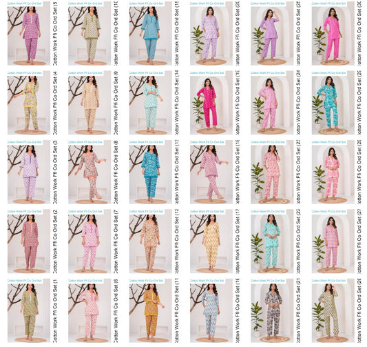 Cotton Work Ffi Co Ord Set Manufacturer India