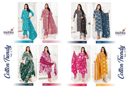 Cotton Trendy Vol 2 Radhika Lifestyle Readymade Pant Style Suits Wholesaler