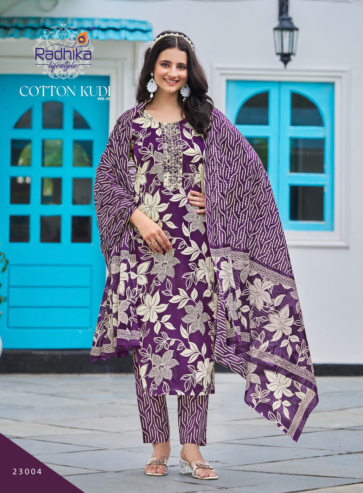 Cotton Kudi Vol 23 Radhika Lifestyle Readymade Pant Style Suits Supplier India