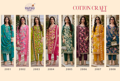Cotton Craft Vol 2 Radhika Lifestyle Readymade Pant Style Suits Wholesaler India