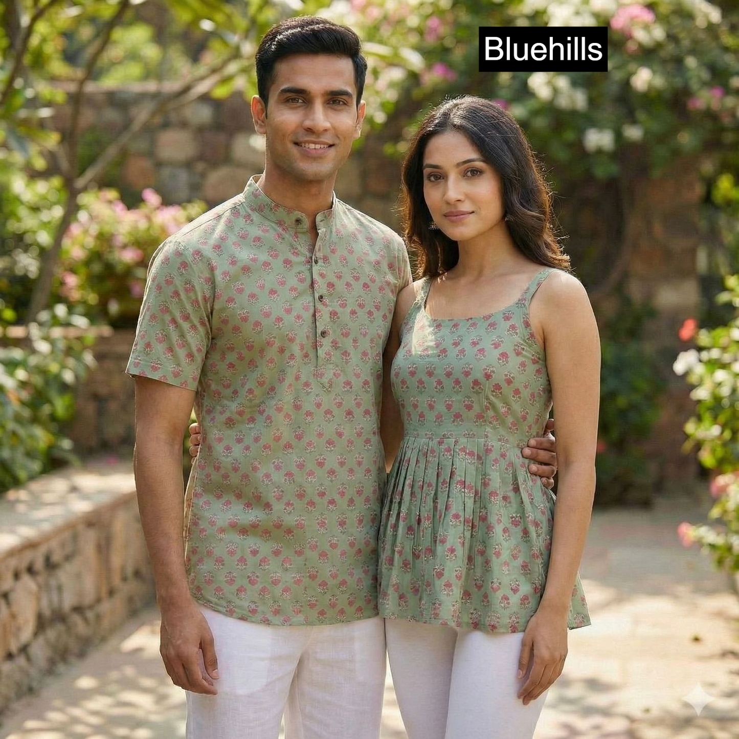 Couple Special Bluehills Cotton Womens Mens Combo Set Supplier Ahmedabad