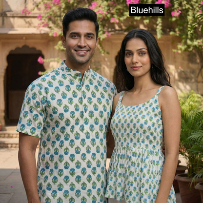 Couple Special Bluehills Cotton Womens Mens Combo Set Supplier Ahmedabad