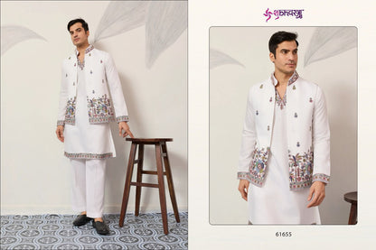 Couture Koti Shubhvastra Viscose Silk Mens Kurta Pajama Wholesale Price