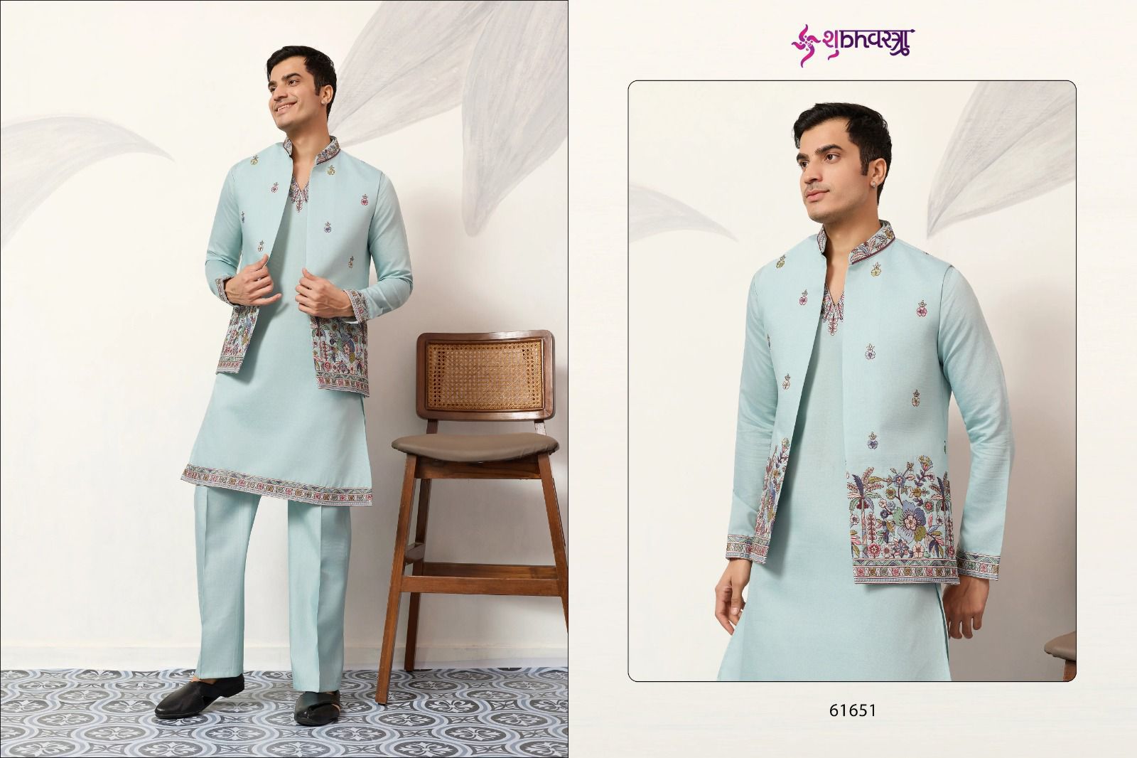 Couture Koti Shubhvastra Viscose Silk Mens Kurta Pajama Wholesale Price
