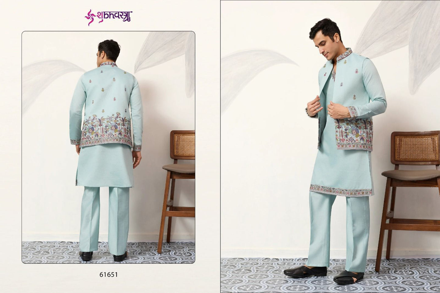Couture Koti Shubhvastra Viscose Silk Mens Kurta Pajama Wholesale Price