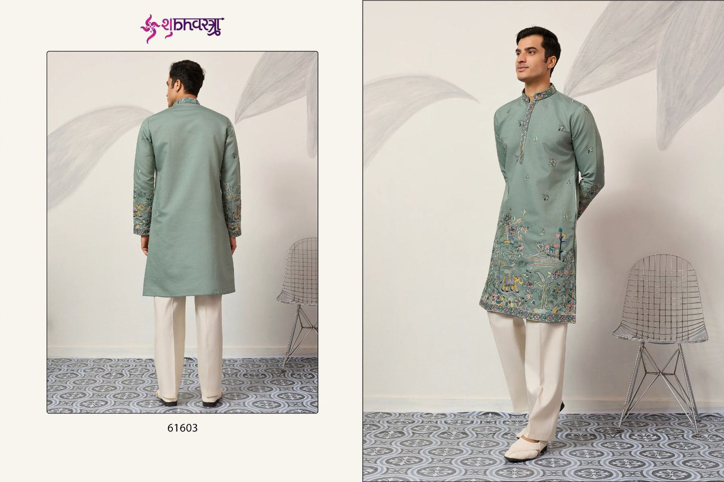Couture Shubhvastra Viscose Silk Mens Kurta Manufacturer Gujarat
