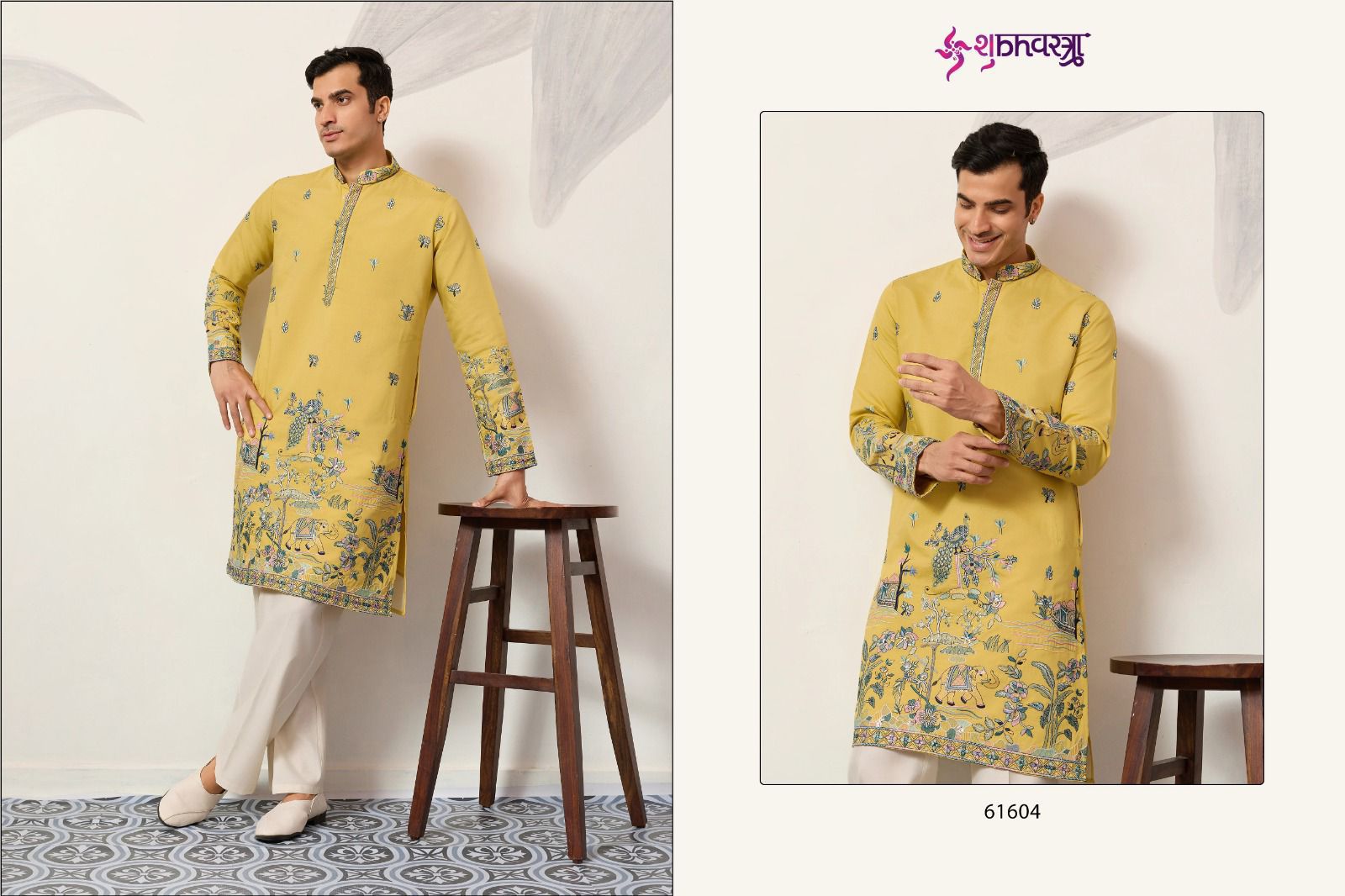 Couture Shubhvastra Viscose Silk Mens Kurta Manufacturer Gujarat