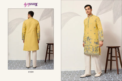 Couture Shubhvastra Viscose Silk Mens Kurta Manufacturer Gujarat