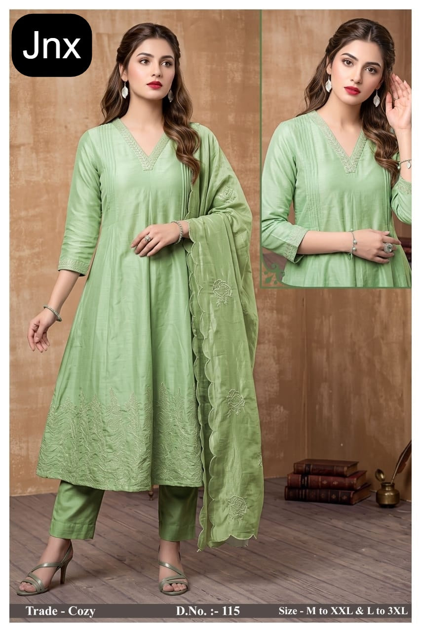 Cozy Jnx Simar Readymade Anarkali Suits Supplier India