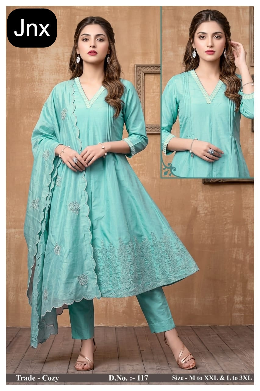 Cozy Jnx Simar Readymade Anarkali Suits Supplier India