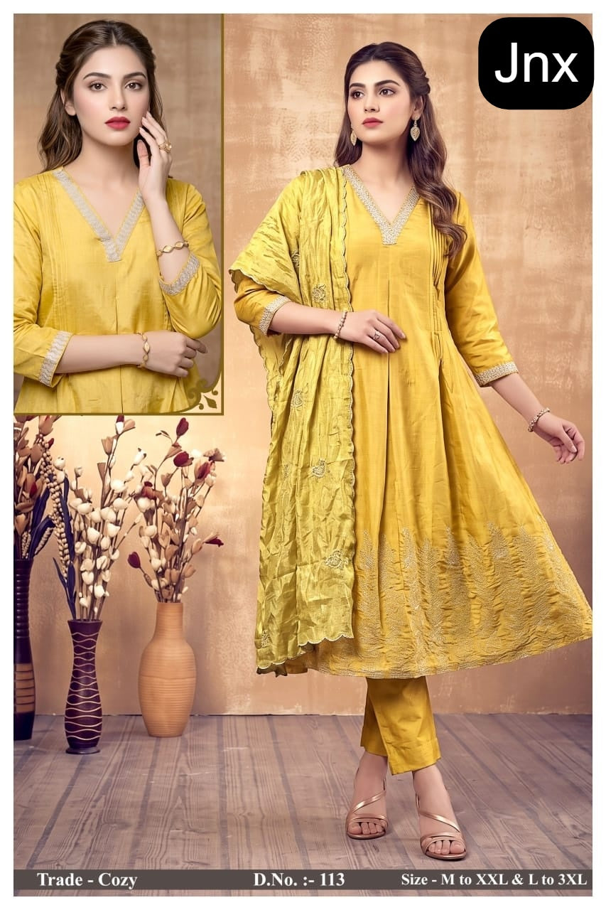 Cozy Jnx Simar Readymade Anarkali Suits Supplier India