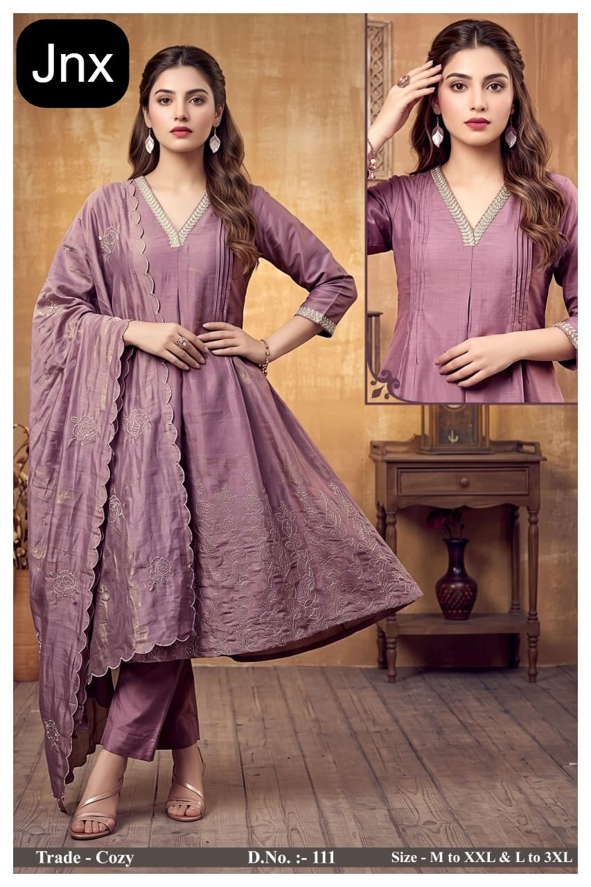 Cozy Jnx Simar Readymade Anarkali Suits Supplier India
