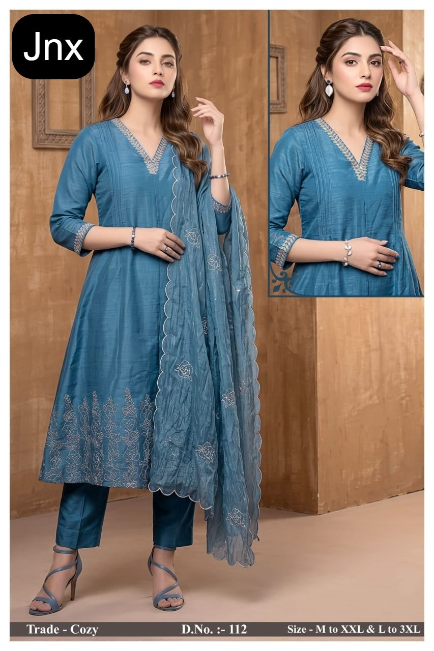 Cozy Jnx Simar Readymade Anarkali Suits Supplier India