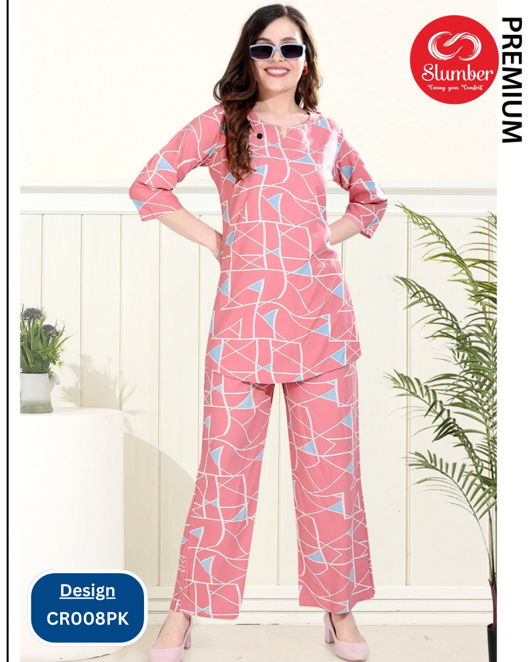 Cr008 2108 Slumber Rayon Co Ord Set Wholesale Rate