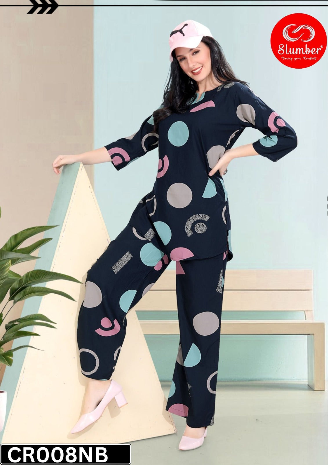 Cr008 New Colours Slumber Heavy Rayon Co Ord Set Manufacturer Gujarat