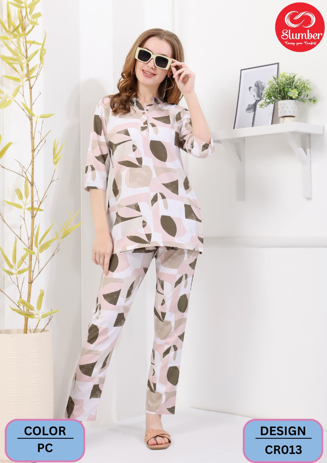 Cr013 New Slumber Rayon Co Ord Set Exporter Gujarat