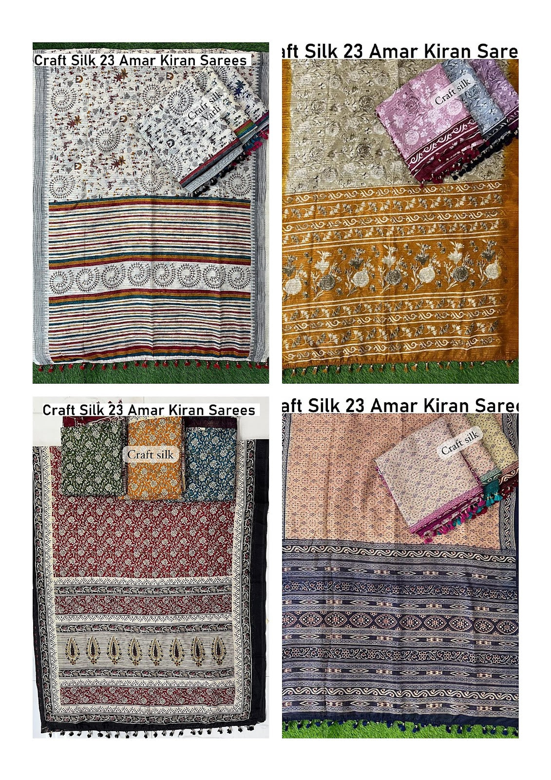 Craft Silk 23 Amar Kiran Sarees Wholesaler Ahmedabad
