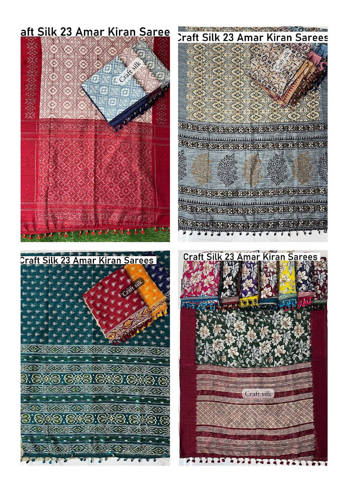Craft Silk 23 Amar Kiran Sarees Wholesaler Ahmedabad