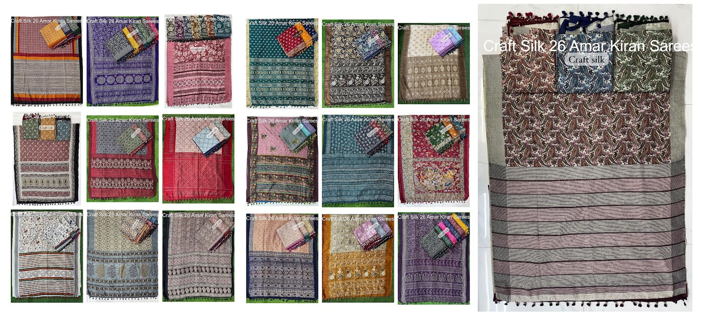 Craft Silk 26 Amar Kiran Sarees Supplier