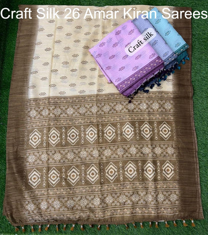 Craft Silk 26 Amar Kiran Sarees Supplier