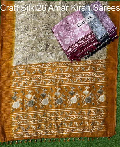 Craft Silk 26 Amar Kiran Sarees Supplier