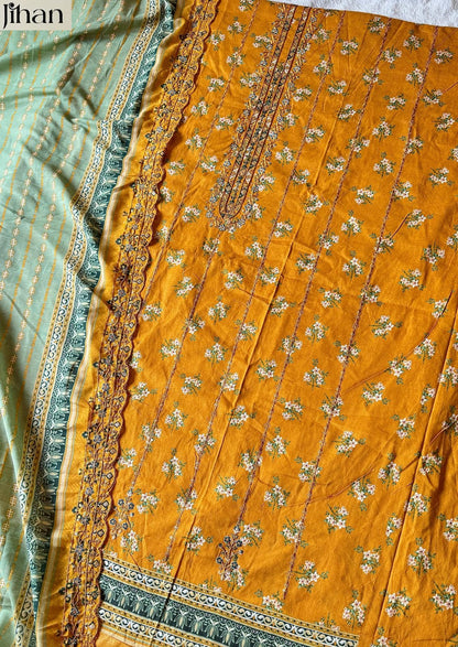 Crafted Elegance Jihan Pure Lawn Karachi Salwar Suits Exporter Ahmedabad