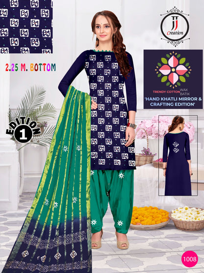 Crafting Edition 1 Jj Cotton Dress Material Wholesaler Gujarat
