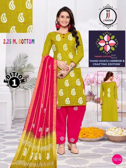 Crafting Edition 1 Jj Cotton Dress Material Wholesaler Gujarat