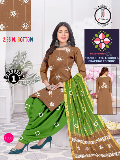 Crafting Edition 1 Jj Cotton Dress Material Wholesaler Gujarat