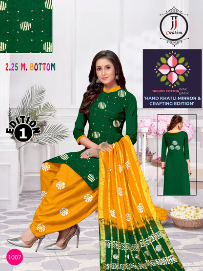 Crafting Edition 1 Jj Cotton Dress Material Wholesaler Gujarat
