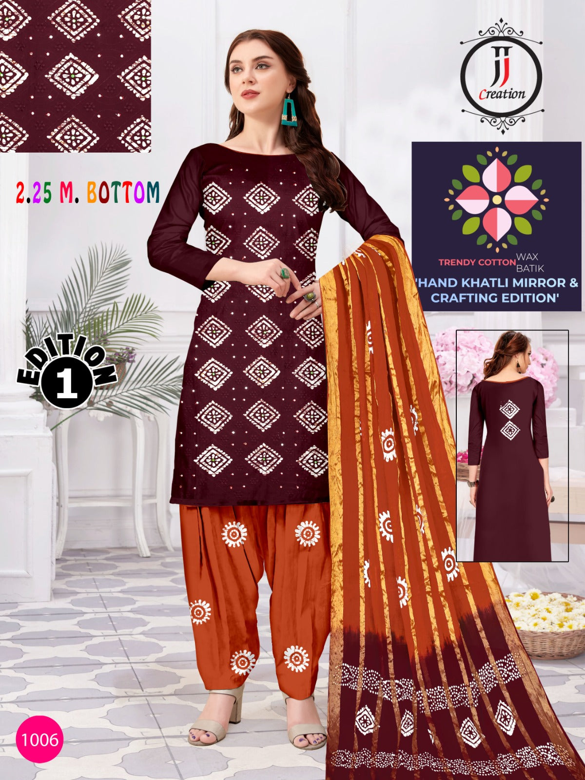 Crafting Edition 1 Jj Cotton Dress Material Wholesaler Gujarat