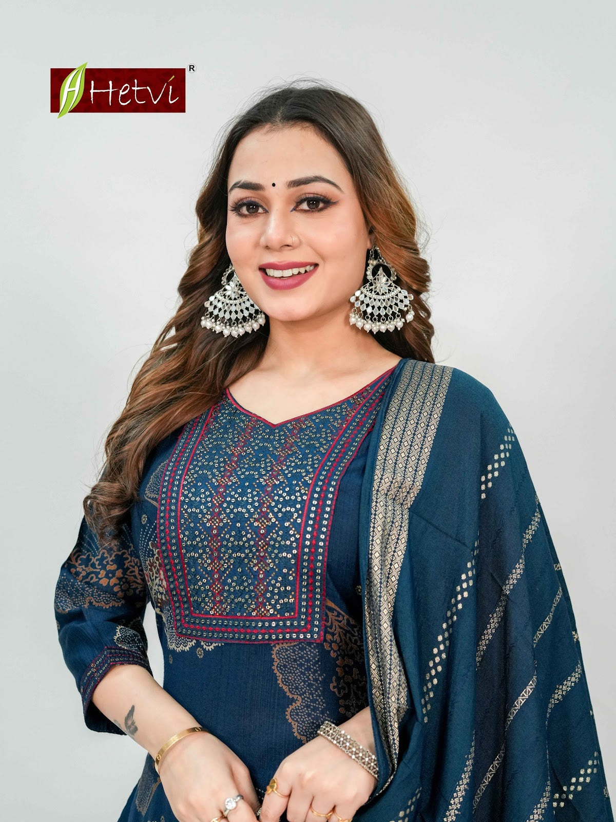 Cranberry Hetvi Vertican Readymade Pant Style Suits Wholesaler Ahmedabad