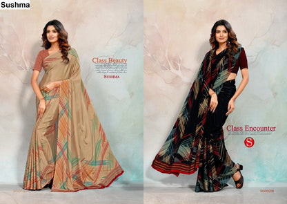 Crape Cultuer Sushma Sarees Wholesale