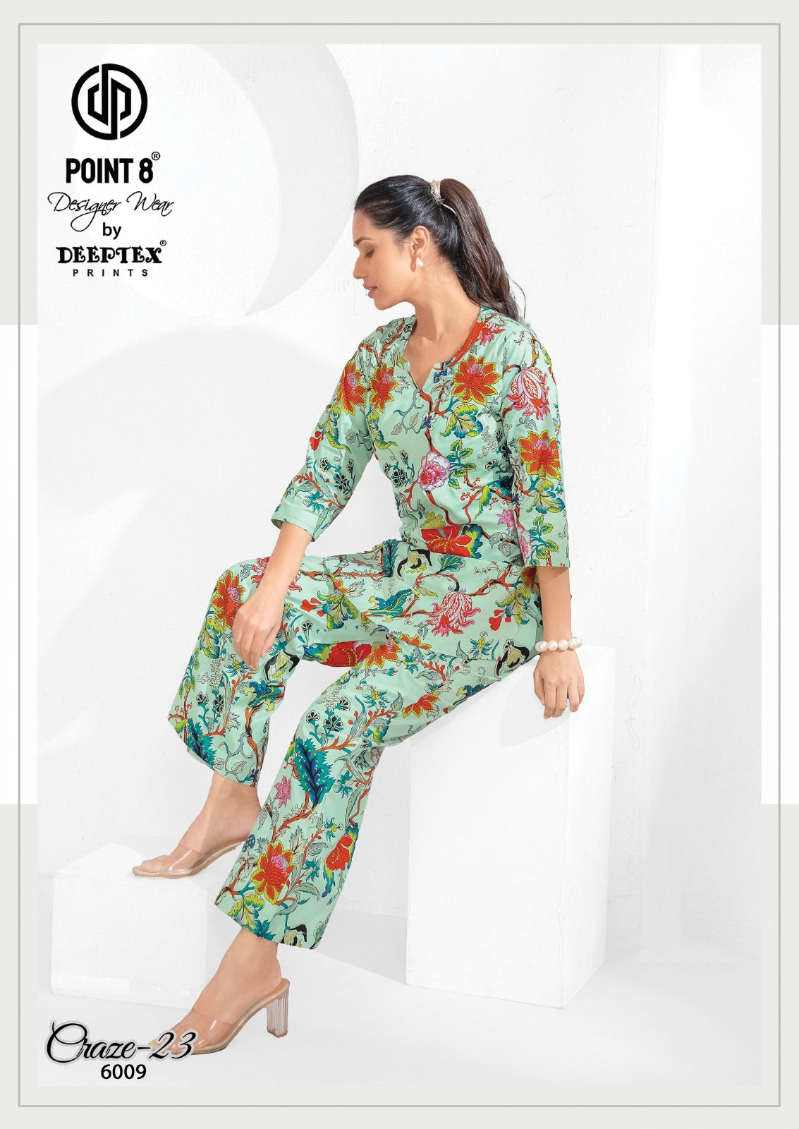 Craze23 Vol 6 Deeptex Prints Co Ord Set Exporter