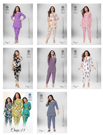 Craze 23 Vol 3 Deeptex Prints Cotton Co Ord Set Wholesaler