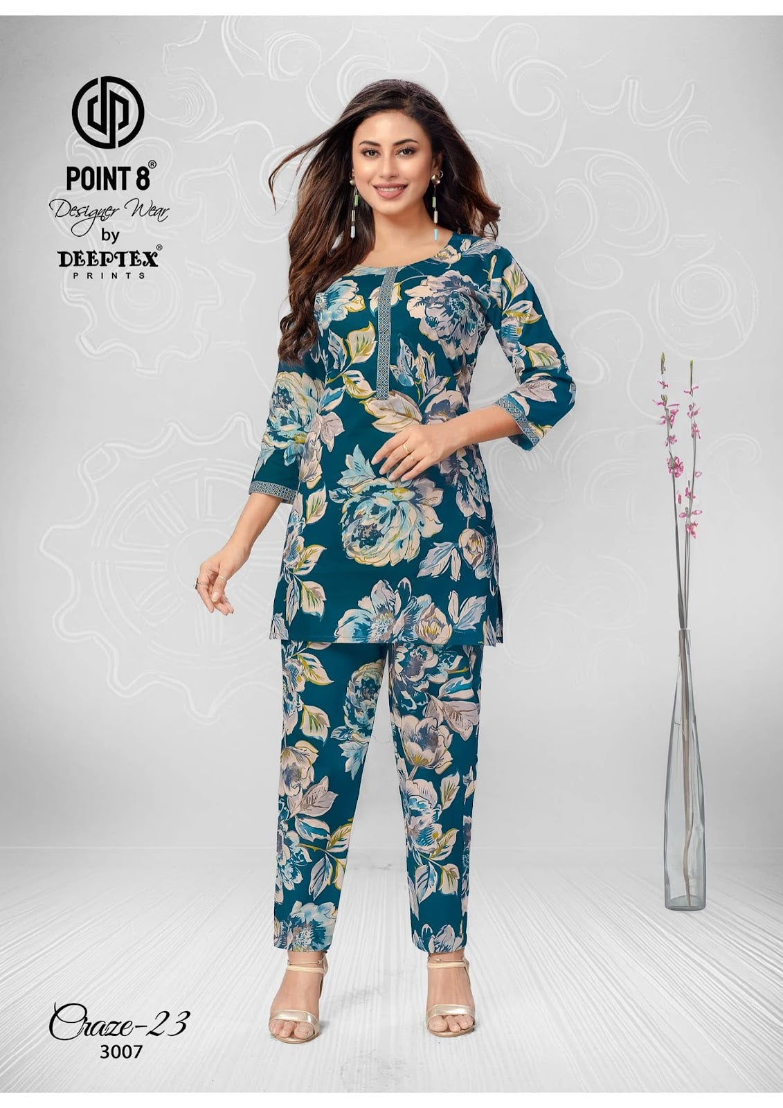 Craze 23 Vol 3 Deeptex Prints Cotton Co Ord Set Wholesaler