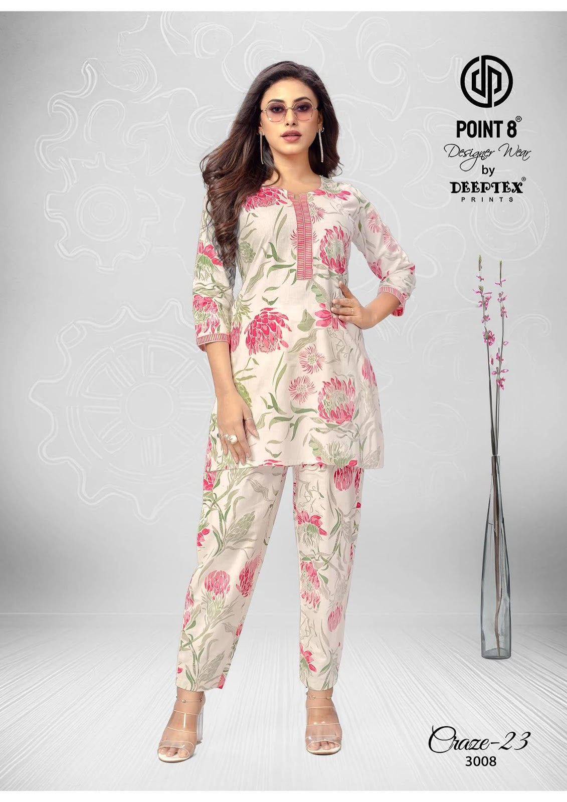 Craze 23 Vol 3 Deeptex Prints Cotton Co Ord Set Wholesaler