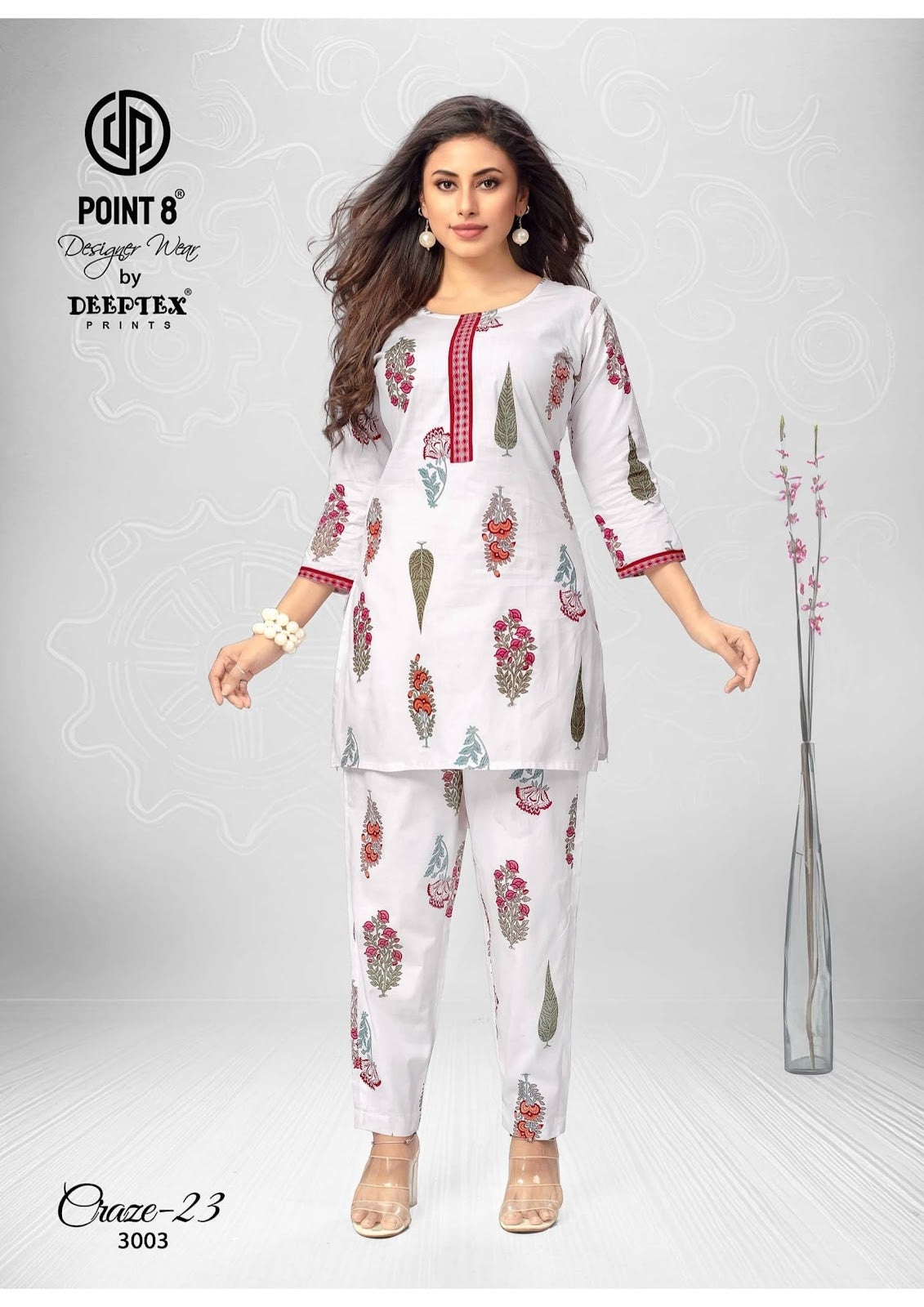 Craze 23 Vol 3 Deeptex Prints Cotton Co Ord Set Wholesaler