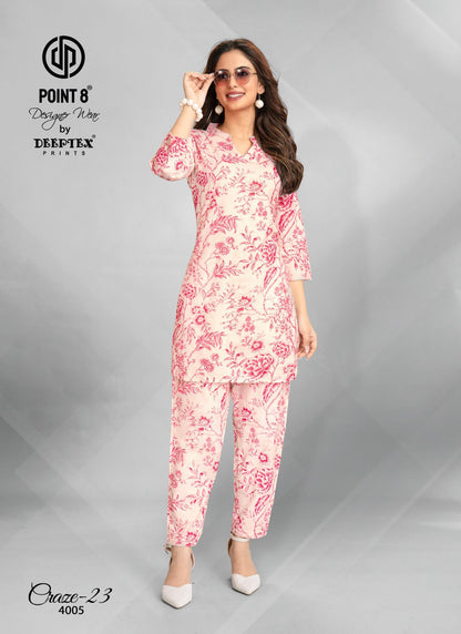 Craze 23 Vol 4 Deeptex Prints Cotton Co Ord Set Exporter India