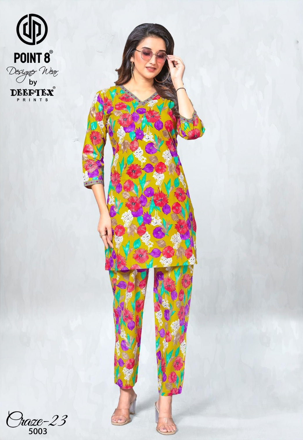 Craze 23 Vol 5 Deeptex Prints Cotton Co Ord Set Wholesale Rate