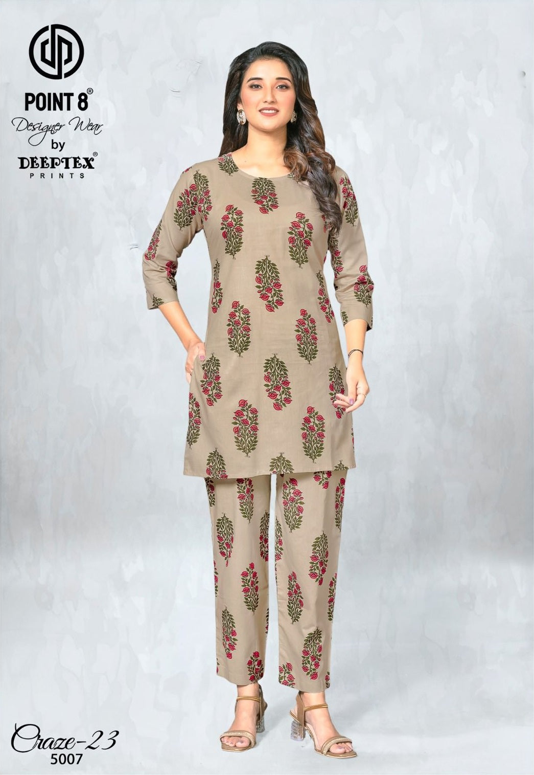 Craze 23 Vol 5 Deeptex Prints Cotton Co Ord Set Wholesale Rate
