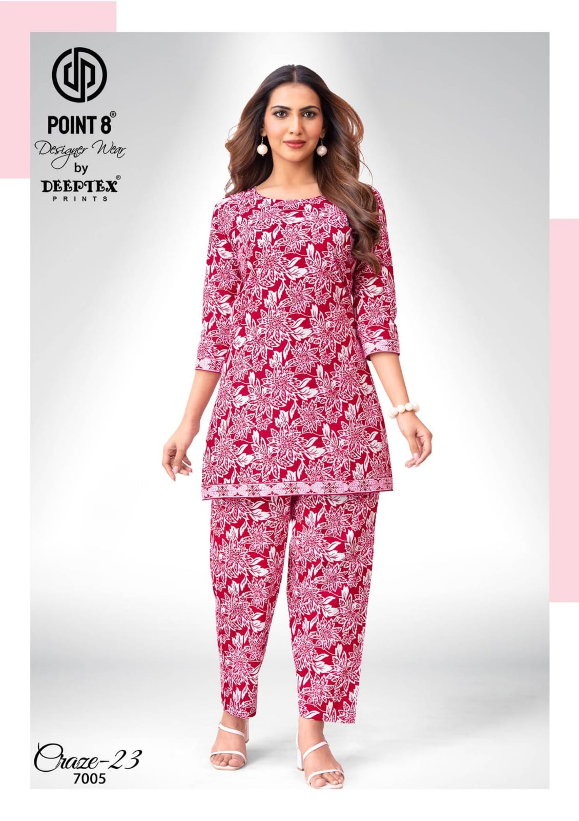 Craze 23 Vol 7 Point 8 Deeptex Prints Cotton Co Ord Set Wholesaler Gujarat