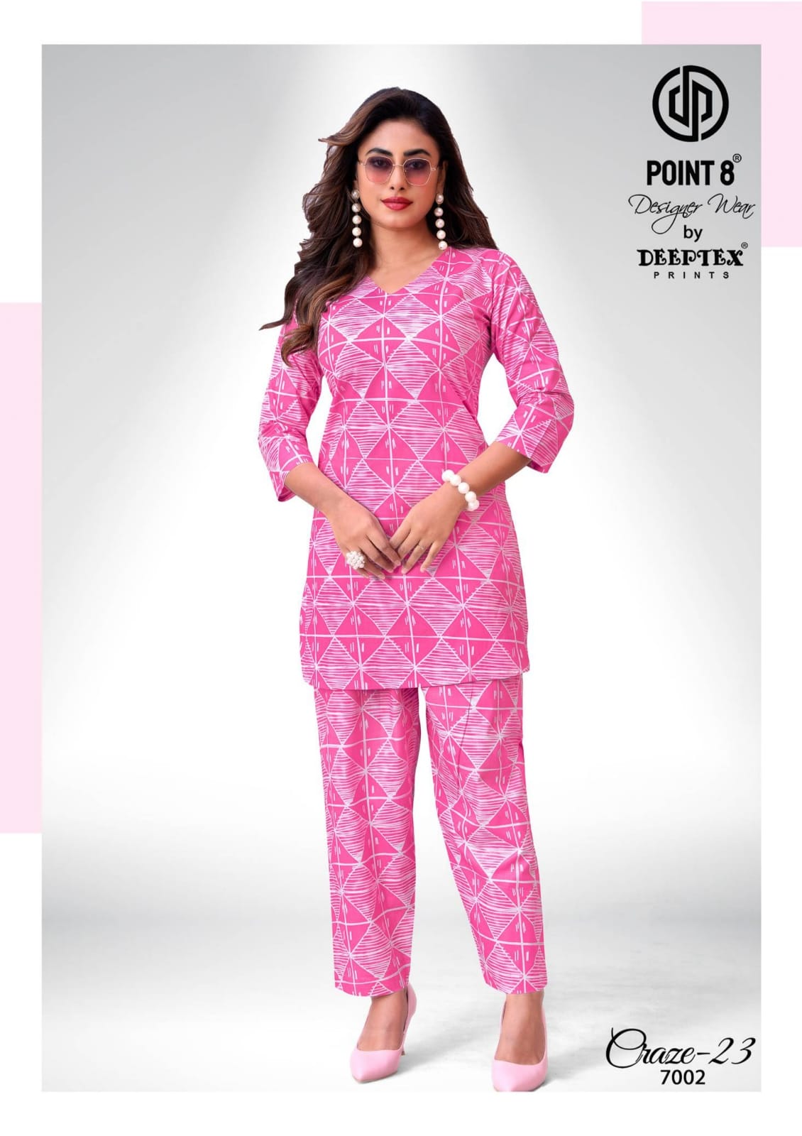 Craze 23 Vol 7 Point 8 Deeptex Prints Cotton Co Ord Set Wholesaler Gujarat