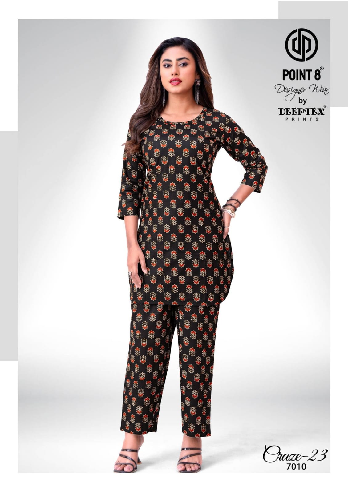 Craze 23 Vol 7 Point 8 Deeptex Prints Cotton Co Ord Set Wholesaler Gujarat