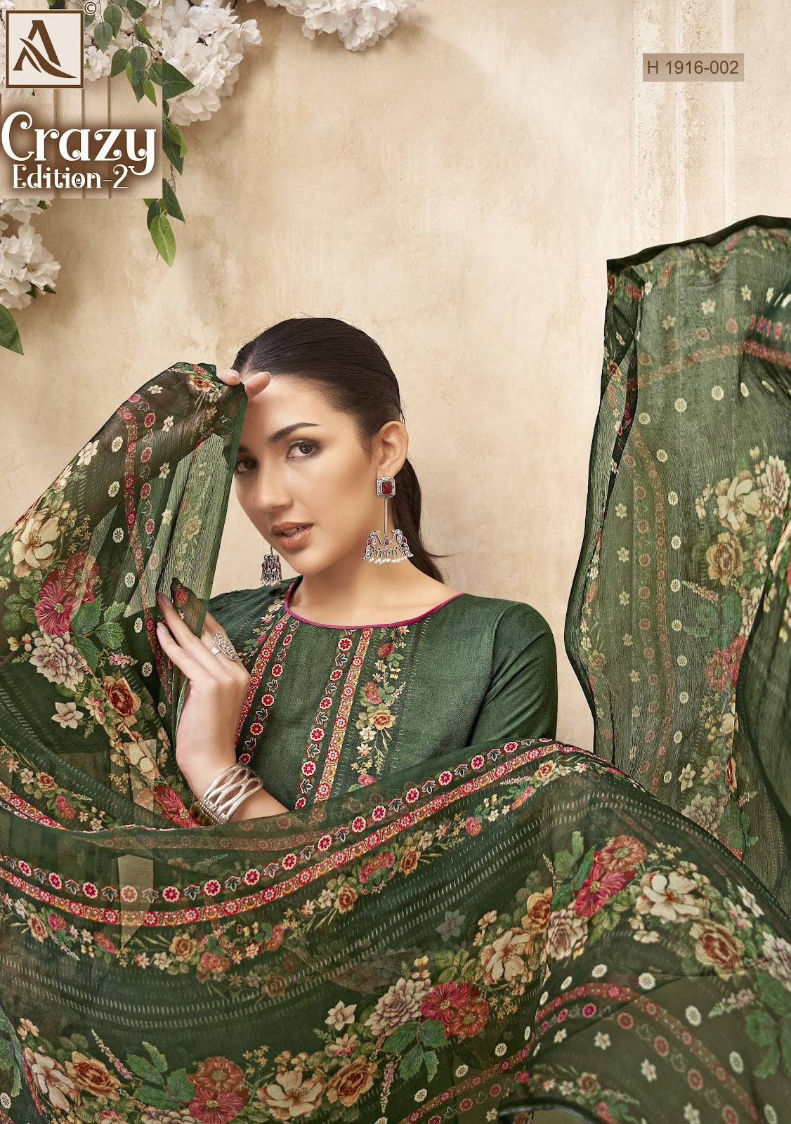 Crazy Edition 2 Alok Viscose Muslin Karachi Salwar Suits Exporter India