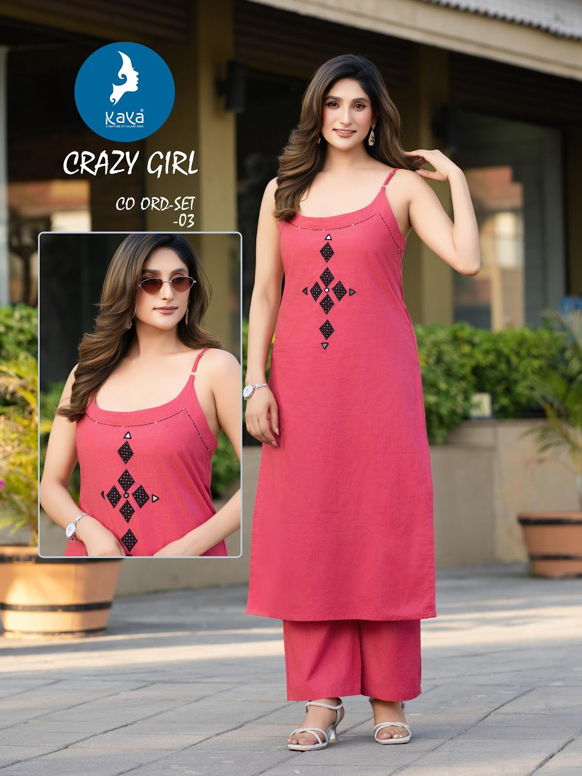 Crazy Girl Kaya Cotton Co Ord Set Exporter Ahmedabad