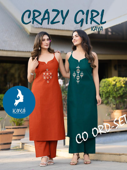 Crazy Girl Kaya Cotton Co Ord Set Exporter Ahmedabad